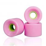 60x45mm Skateboard Polyurethane Wheels Pink 83A Hardness for sale