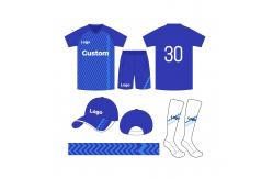 China Premium Fabrics Breathable Moisture Wicking Jerseys Customizable Team Football Jersey supplier