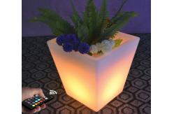 China Heat Resistance Custom Rotational Molding LED Flower Pot PE Planters supplier