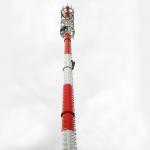 280 KM/H Flange Joint Steel Monopole Tower for sale