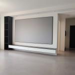 Thin Fixed Frame Screen Long Throw Home Theater Projection Screens 120 Inch for sale