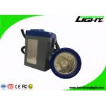 High Safety Rechargeable LED Headlamp , LED Mining Lamp With Blue And Gray Shell for sale
