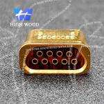 J30J SERIES glass sintered gas sealed rectangular electrical connector, J30JM1-9ZKS19