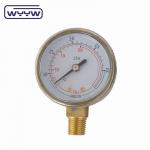 2 General Gas Pressure Gauge Manometer Bottom Mount 50mm Dial for sale