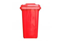 China Green Commercial Rolling Trash Can 100Ltr Recycle Garbage Containers With Lid supplier