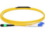 G657A1 MPO MTP Fiber Optic Patch Cord LC SM OM3 / OM4 8 / 12 / 24 for sale