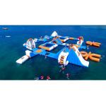 Safe Ocean Inflatable Water Park / Commercial Floating Water Playground