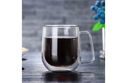 China High Borosilicate Double Wall Glass Cup For Drinking Coffee Eco Friendly supplier