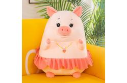 China OEM Washable 20in Cute Pig Plush Toy Pillows For Girls supplier