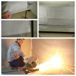1.2x1.2m Suntex Coated Fiberglass Fabric Fireproof Test for sale