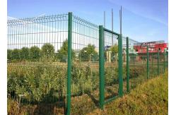 China RAL6005 5.5mm V Mesh Security Fencing Galvanized Metal Fence supplier