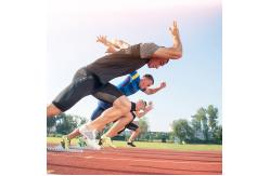 China IAAF Certificated  Athletic Running Track Blue Walking Way Jogging Track supplier