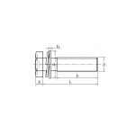 Right Hand Thread Cross Recessed Hexagon Bolt With Indentation And Washer Assemblies
