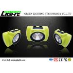 385lum CREE LED Miners Cap Lamp ABS Material 6800mA Battery Capacity High Brightness for sale