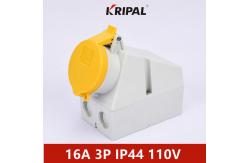 China IP44 16A 32A IEC Waterproof Industrial Power Socket Surface Mounted supplier
