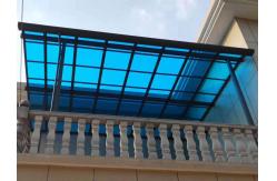 China Convenient Grey Aluminium Canopy With PC Sheet And Accessories supplier