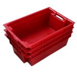 Cheap stacked and nested food grade meat plastic container box for sale