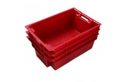 China Cheap stacked and nested food grade meat plastic container box supplier