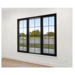 Soundproof Panoramic Aluminum Fixed Window Triple Glazed For Living Room