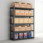 Boltless Rivet Metal Shelf Cabinet With Hidden Hanging Hole Column