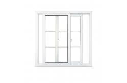 China Home Security  Pvc Profile Upvc Sliding Windows White Black supplier