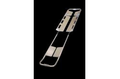 China 60mm Hospital Folding Scoop Stretcher Trolley Manual Power 180 Deg Adjustable supplier