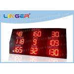 High Brightness Cricket Electronic Scoreboard , Led Portable Scoreboard Red Color for sale
