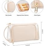 Transparent Cosmetic Case Travel Makeup Zipper Pouch Toiletry Bag with Handle