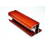 Powder Coating 6063-T5 Wood Grain Aluminium , Aluminium Door And Window Frames for sale