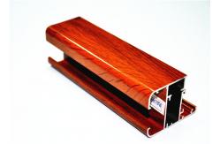 China Powder Coating 6063-T5 Wood Grain Aluminium , Aluminium Door And Window Frames supplier