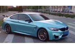 China Matte Lake Blue Scratch Proof Vinyl Wrap Air Release Vehicle Wrap Vinyl Roll supplier