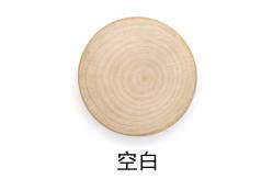 China Simple Log Wooden Magnetic Refrigerator Stickers Khaki Lettering Logo supplier