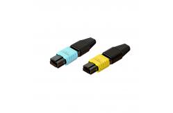 China Excellent Interchangeability And Repeatability Ribbon Boot MPO Fiber Connector supplier