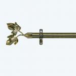 maple leaf curtain head curtain finials Customized curtain rod set single bracket for sale
