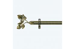 China maple leaf curtain head curtain finials Customized curtain rod set single bracket supplier