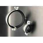 EPDM Pipe Clamp Galvanized Steel Rubber Lined epdm Cushion Clamps for sale