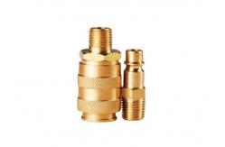 China 1.0MPa Semi Automatic Brass Quick Coupling Compatible With Rectus 25KA supplier