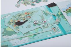 China Customized Magnetic Educational Jigsaw Puzzle Chinese Map Non Toxic supplier