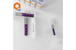 China 10R2*75L Hardened Steel 4 Flute Milling Cutter HRC65 Flat End Mill Bits supplier