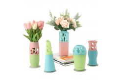 China Removable Electronics Silicone Case Flower Vase Detachable Wall Mounted supplier