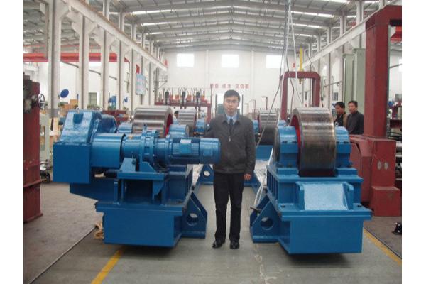 Lead Screw Conventional Welding Rotators / Rollers Rubber Wheels
