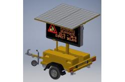 China Trailer Mounted Programmable Led Moving Message Sign For Advertising supplier