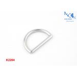 32mm Inner Size Zinc Alloy D Ring Buckle Nickle Color Polished Rolling Plating For Men'S Canvas Strap Belt for sale