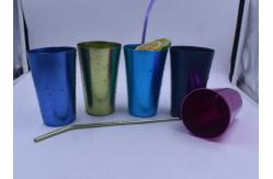 China UN Anodized Aluminum Drinking Glasses 400ml Beer Drinking Cup supplier