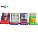 Inflatable Lawn Games Interactive Carnival Inflatable Sports Games Basketball Shooting Tic-Tac-Toe Ring Throwing for sale