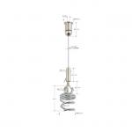 Easy Installation Acoustic Panel Wire Hanging Kit Spiral Corkscrew Anchor YW86437 for sale