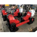 Black-Red 20T Self Aligning Pipe Welding Rotator ,Wind Tower Tank Turning Rolls for sale