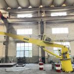 5T15M Hydraulic Marine Straight Boom Cranes With Large Working Radius for sale