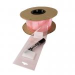 Pink LDPE Plastic PE Anti Static Pre Opened Bags Gravure Printing For Auto Packing for sale