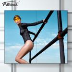Indoor 240V LCD Video Wall Display Screen 55Inch FHD Resolution with 1.8mm Bezel for sale